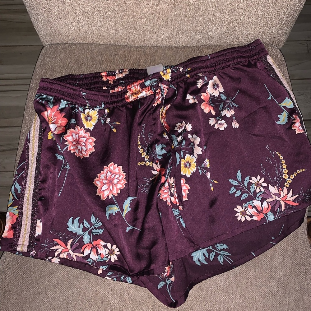 Cute satin like shorts